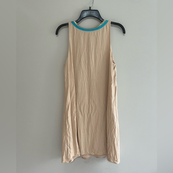 Lilly Pulitzer Aubra Embroidered Sleeveless Shift Dress, Tan Sand Dune, size S - Picture 3 of 9